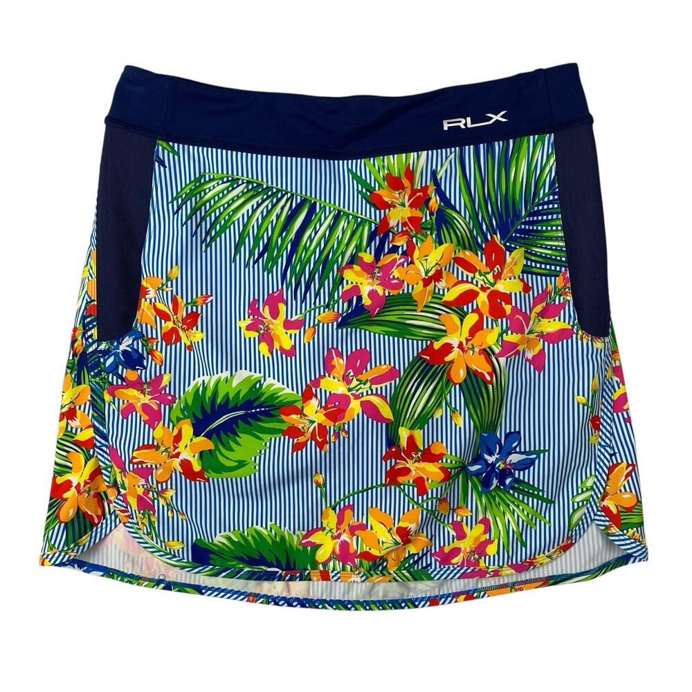 RLX Ralph Lauren Golf Skort Womens S Tropical Floral Performance Athletic
